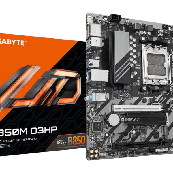 GIGABYTE B850M D3HP moederbord AMD B850 Socket AM5 micro ATX