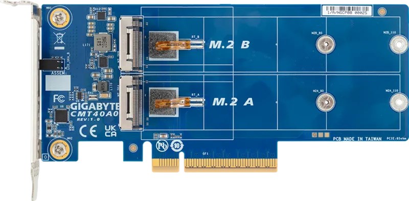 GIGABYTE CMT40A0 interfacekaart/-adapter Intern M.2