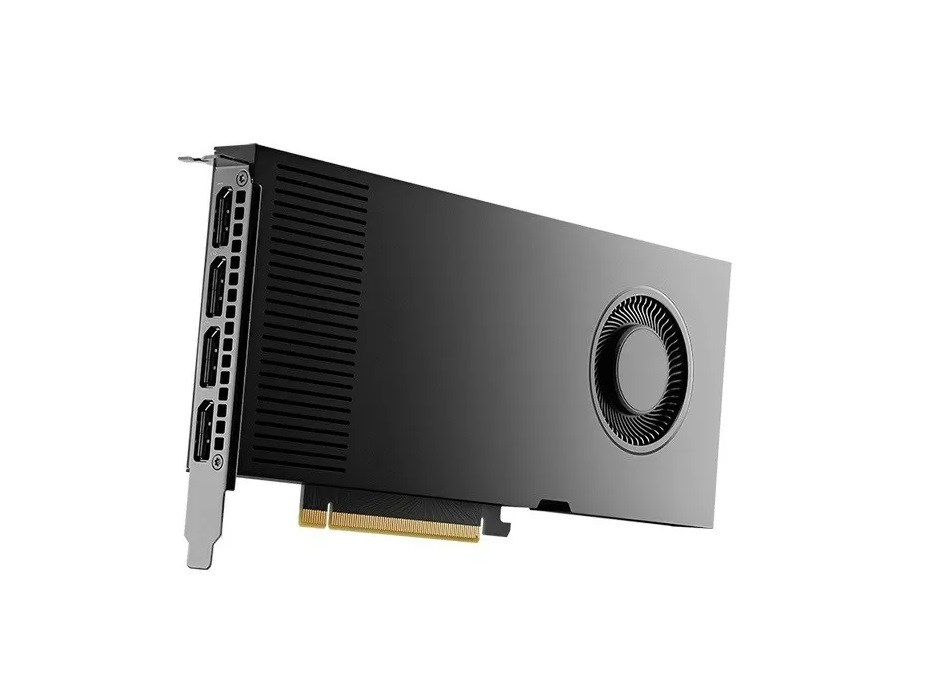Grafische kaart PNY NVIDIA RTX 4000 Ada Generation, 20 GB GDDR6 160-bit, PCIe 4.0 x16, Single Slot, 4x Mini DP 1.4a, ATX - ATX bracket, 1x 16-pin power supply cable, small box