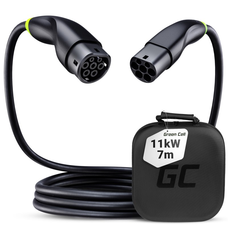 Green Cell EVKABGC04 oplaadkabel voor elektrische voertuigen Zwart Type 1 Type 2 3 7 m