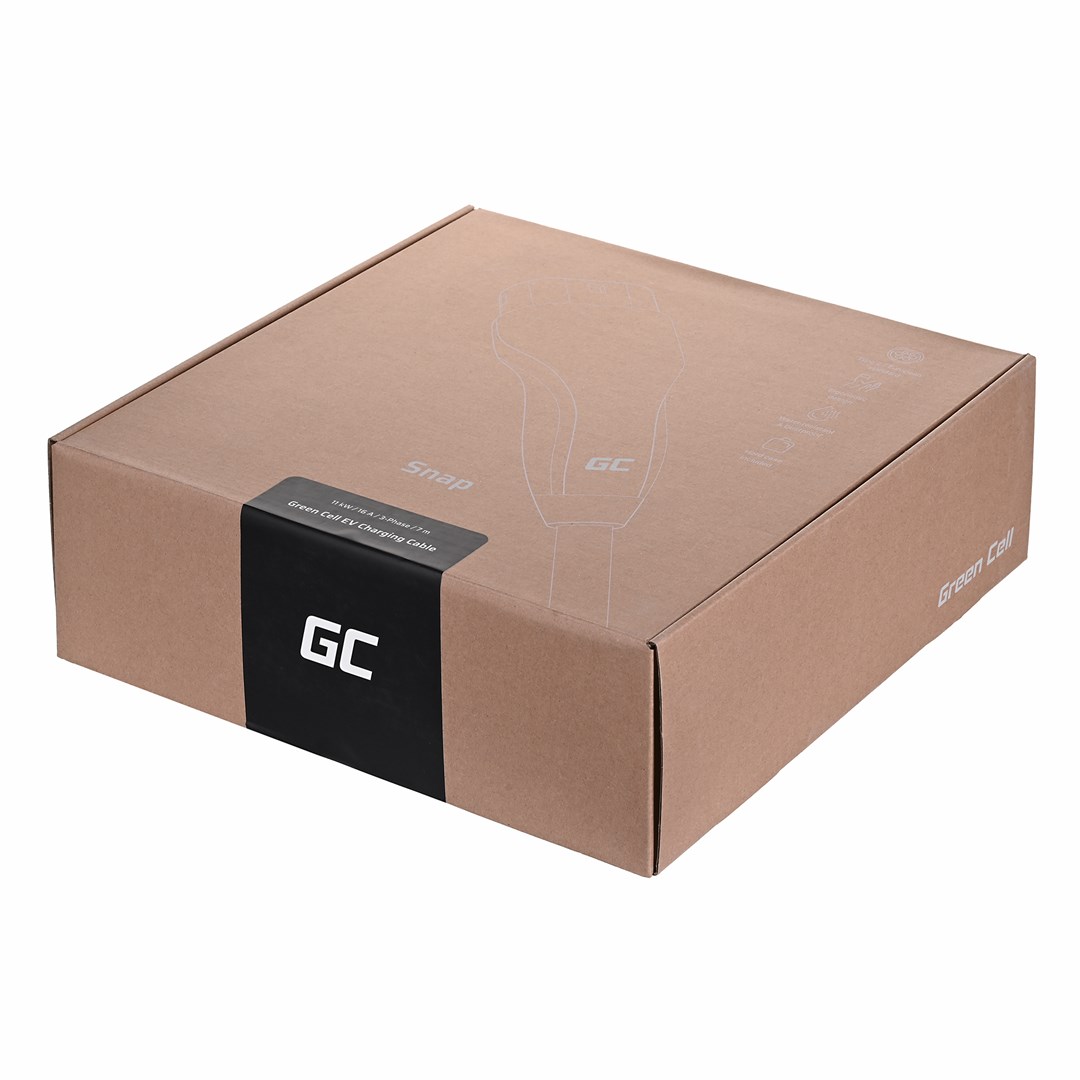 Green Cell EVKABGC04 oplaadkabel voor elektrische voertuigen Zwart Type 1 Type 2 3 7 m