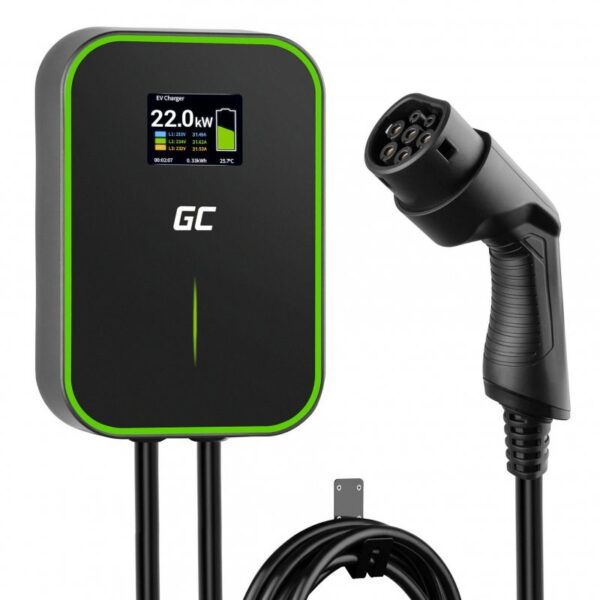 GROENE CEL EV POWERBOX 22KW MET KABEL