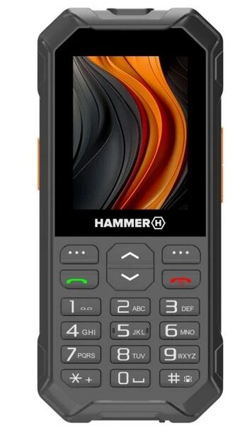 HAMMER 6 LTE 6,1 cm (2.4") Zwart, Oranje Robuuste telefoon