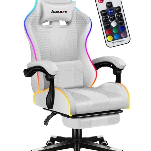 HUZARO FORCE 4.7 RGB White GAMING STOEL