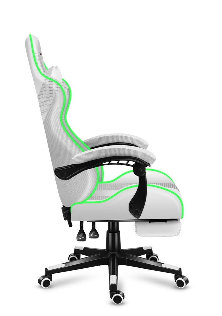 HUZARO FORCE 4.7 RGB White GAMING STOEL