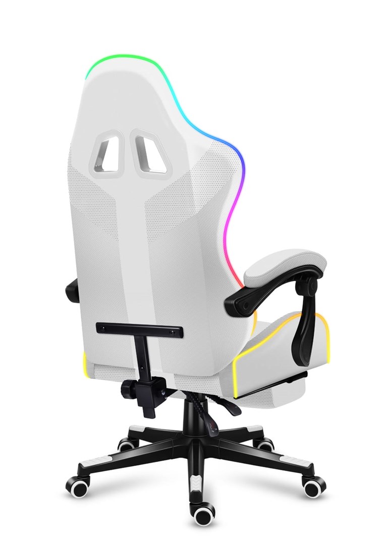 HUZARO FORCE 4.7 RGB White GAMING STOEL