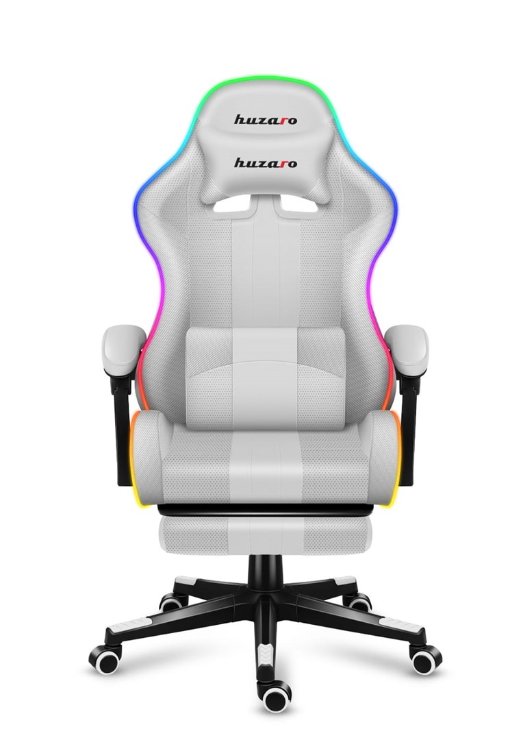 HUZARO FORCE 4.7 RGB White GAMING STOEL