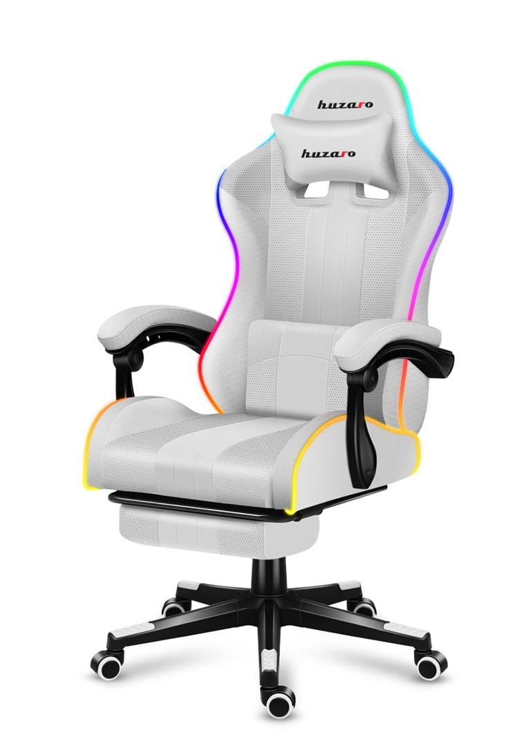 HUZARO FORCE 4.7 RGB White GAMING STOEL