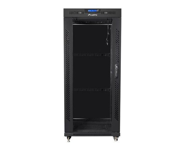 LANBERG 19" 27U rack kast 600x800 ZWART glazen deur