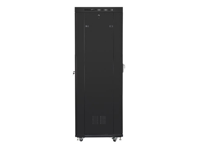 LANBERG VRIJSTAANDE 19" RACKKAST 42U 600 × 800 ZWART GLAZEN DEUREN