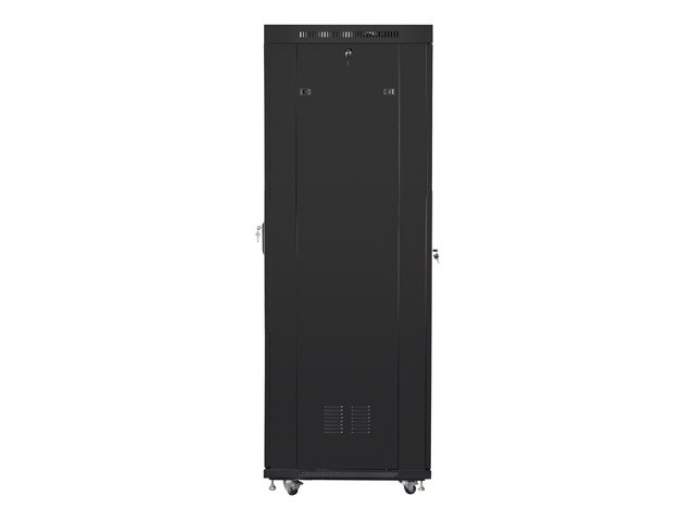 LANBERG VRIJSTAANDE 19" RACKKAST 42U 600 × 800 ZWART GLAZEN DEUREN