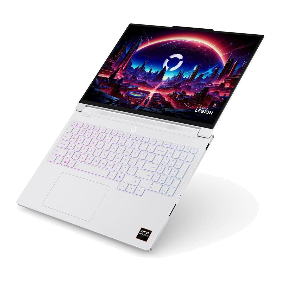 Lenovo Legion 7 16AGP11 Ryzen AI 7 450 16'' WQXGA OLED 240 Hz 500 nits LBL glanzend 32 GB LPDDR5X-8533 SSD 1 TB GeForce RTX 5060 8 GB camera 5,0 MP + IR 84 Wh Windows 11 Pro Glacier White
