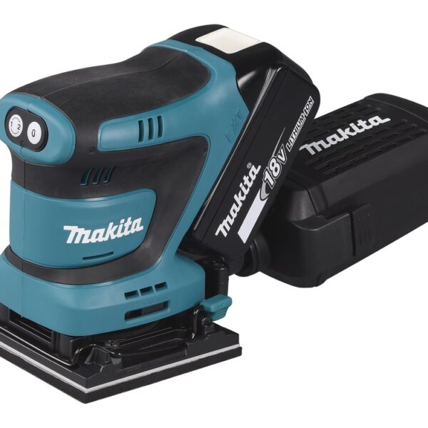 Makita DBO480Z handschuurmachine Draadloze excentrische schuurmachine 14000 OPM Zwart, Blauw 210 W