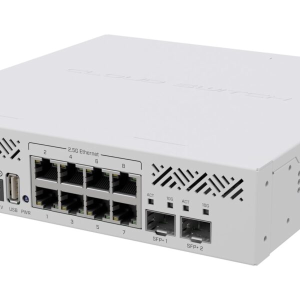 Mikrotik CRS310-8G+2S+IN 10p Beheerde 2.5G/Multigigabit/10G Schakelaar