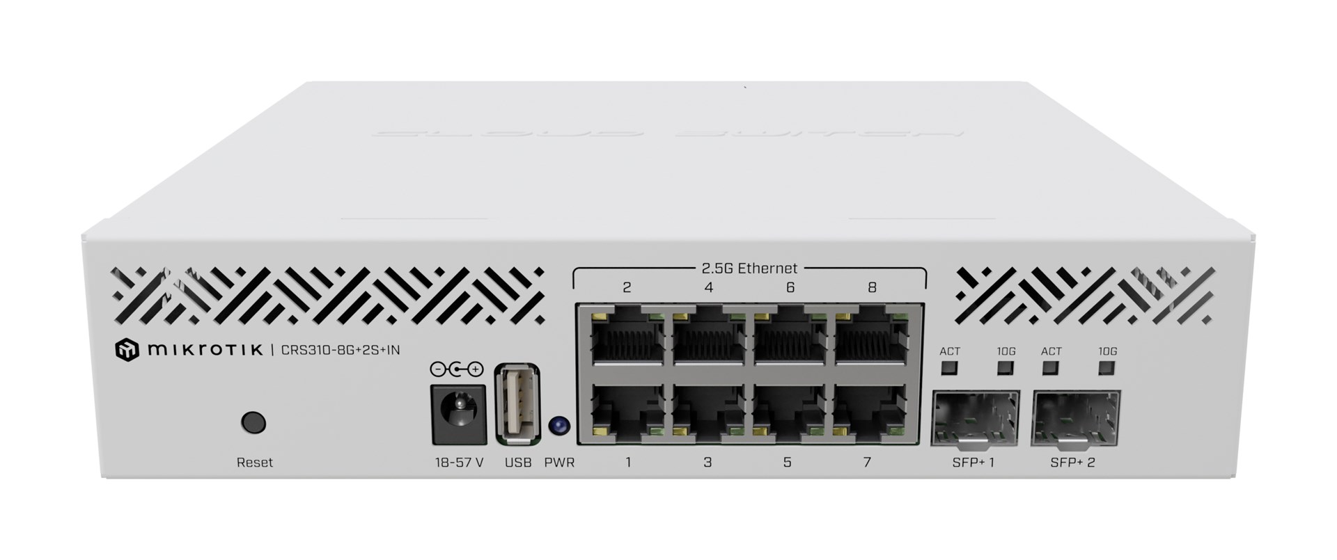 Mikrotik CRS310-8G+2S+IN 10p Beheerde 2.5G/Multigigabit/10G Schakelaar