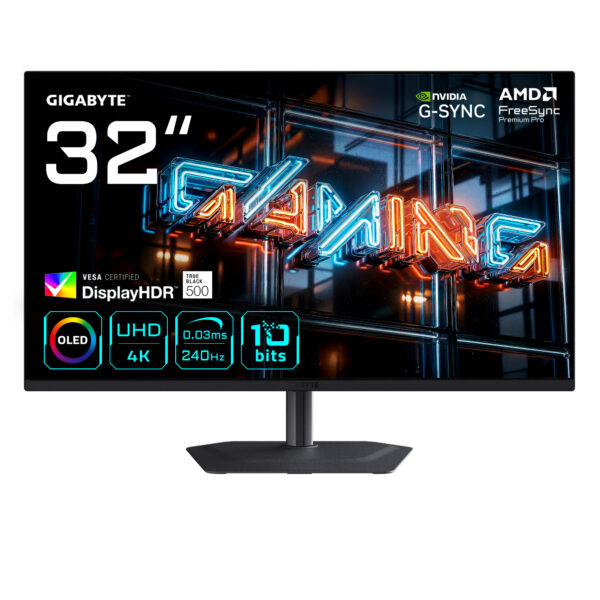 MONITOR GIGABYTE QD-OLED 31,5" MO32U24 240Hz