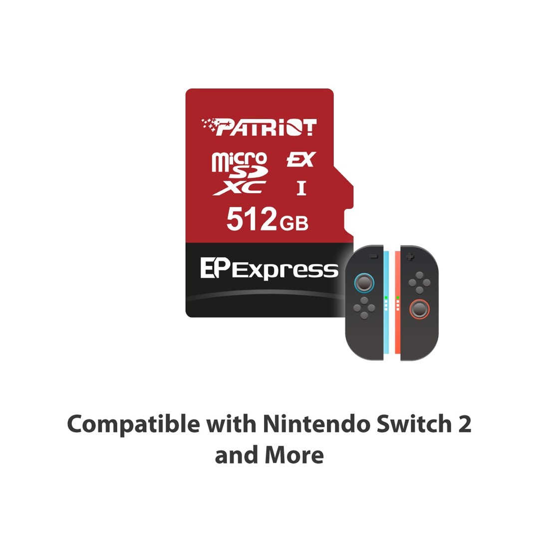 Patriot Memory EP Express flashgeheugen 512GB MicroSDXC 800/600 MB/s (PEF512GEPEXMCX)