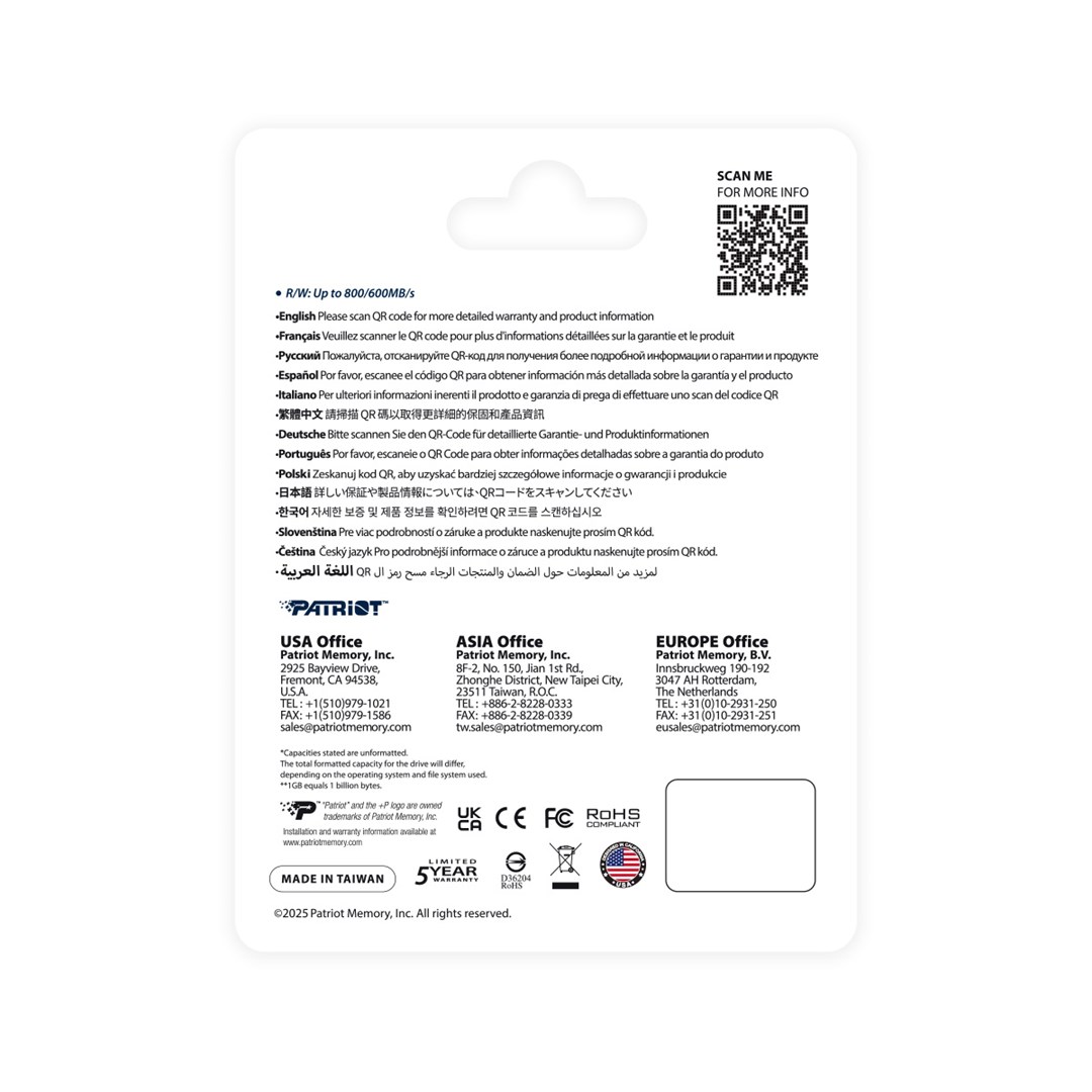 Patriot Memory EP Express flashgeheugen 512GB MicroSDXC 800/600 MB/s (PEF512GEPEXMCX)