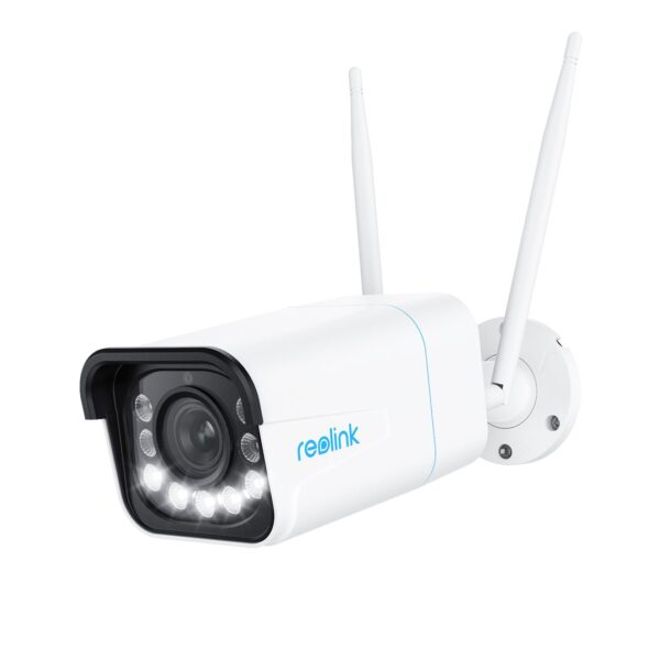 Reolink W430 - 4K buitencamera, volgende generatie Wi-Fi 6, 5x optische zoom, detectie van personen/voertuigen/dieren, nachtzicht in kleur
