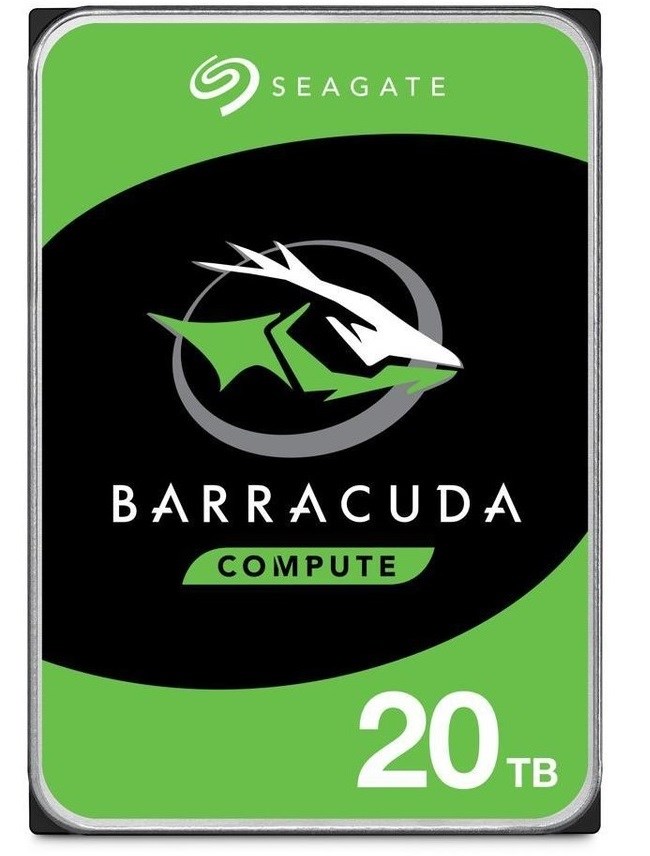 Seagate Barracuda 20TB interne harde schijf 7200 RPM 512 MB 3.5" SATA