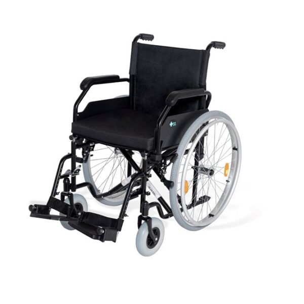 Stalen rolstoel RF-1 Cruiser Zwart 48cm