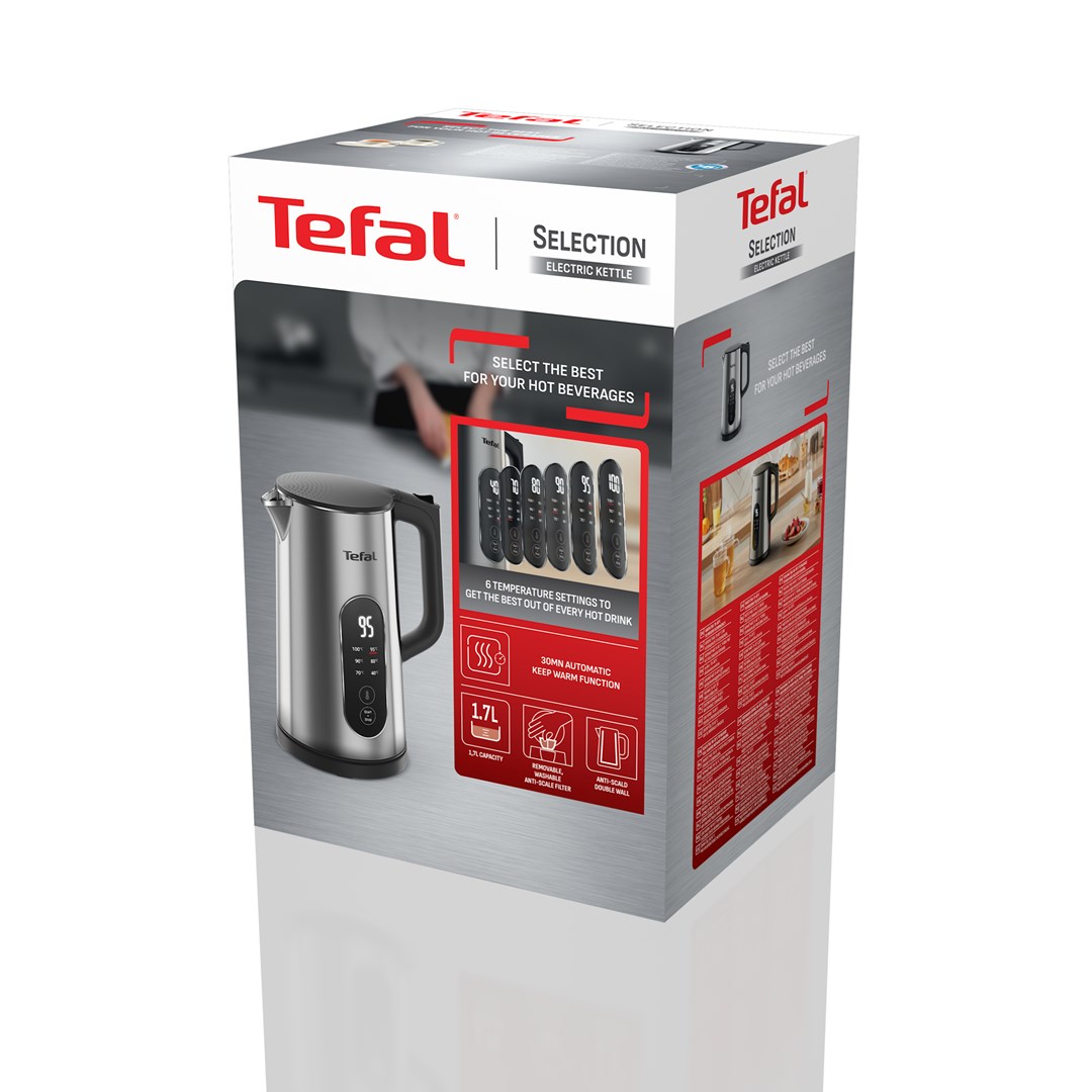 Tefal Selection KI871D waterkoker met temperatuurregeling