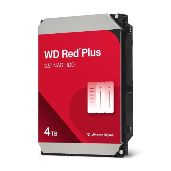 WD Red Plus WD40EFZZ HDD-schijf (4 TB; 3,5"; 128 MB; 5400 rpm)