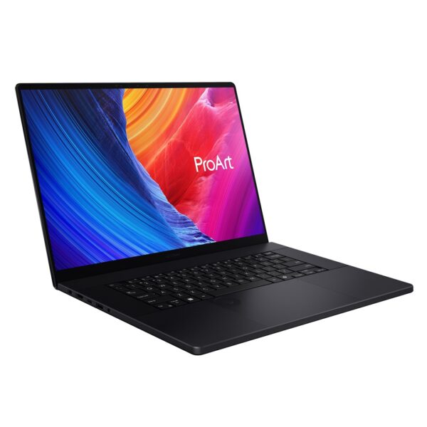 ASUS ProArt P16 H7606WP-SR229X Ryzen AI 9 HX 370 16,0" 3K OLED-touchscreen 120 Hz 500 nits AG 64 GB LPDDR5X SSD 2 TB GeForce RTX 5070 8 GB camera WLAN+BT FHD+IR 90 Wh W11 Pro Nano Black