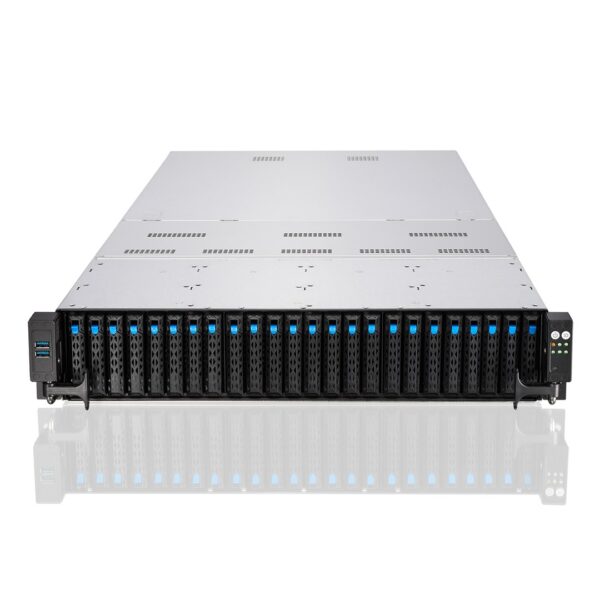 ASUS RS720-E11-RS24U Intel C741 Rack (2U) Zwart, Zilver