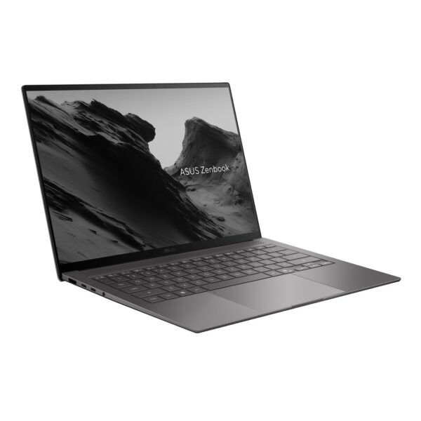 ASUS Zenbook S 14 UM5406GA-SU305X Ryzen AI 9 465 14,0" 3K OLED 120 Hz 500 nits 32 GB LPDDR5X SSD 1 TB Radeon Graphics WiFi 7+BT FHD-camera 77 Wh W11 Pro Aluminium Antrim Gray