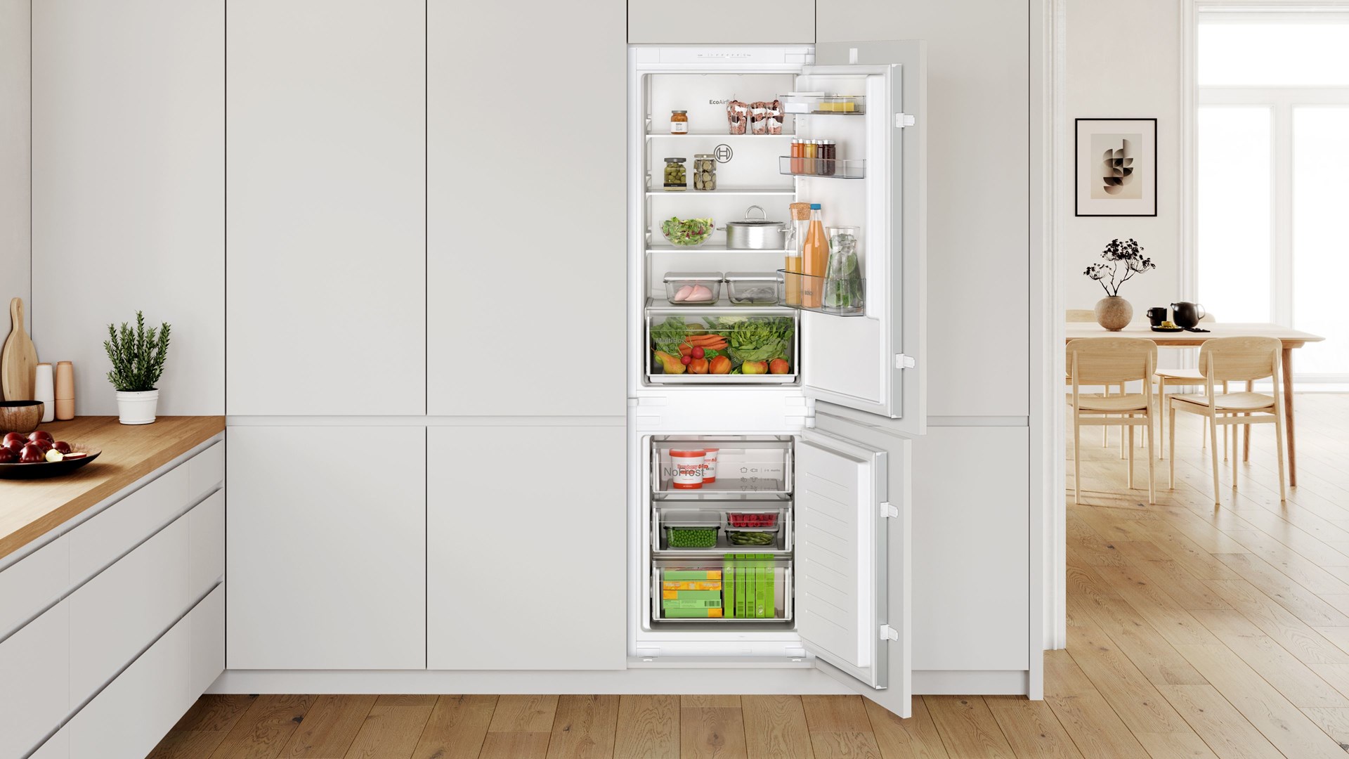 Bosch Serie 2 KIN86NSE0 koel-vriescombinatie Ingebouwd 260 l