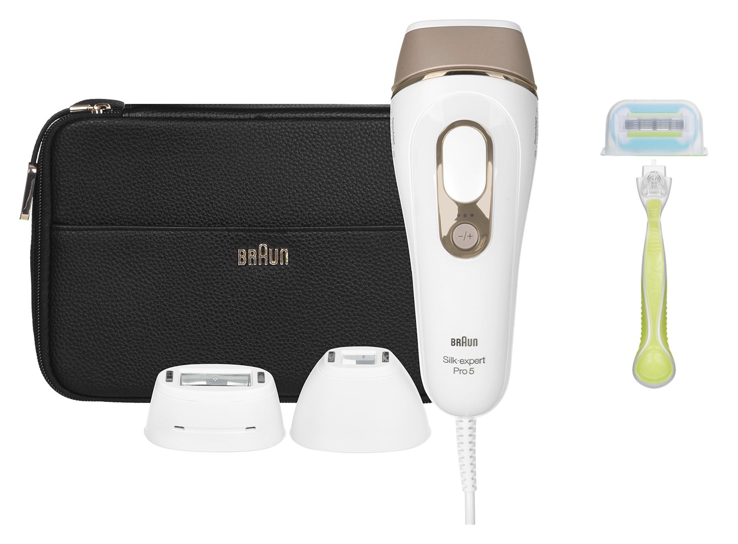 BRAUN Silk-expert Pro 5 PL5243 IPL ontharingsapparaat IPL ontharingssysteem Wit, Goud