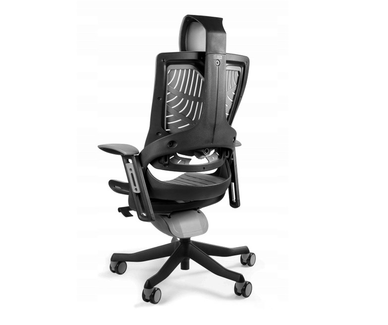 Bureaustoel Wau 2 TPE-8 elastomeer grijs/zwart