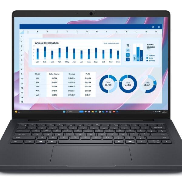 DELL Pro Max 14 MC14255 Copilot+ PC AMD Ryzen AI 7 PRO 350 Mobiel werkstation 35,6 cm (14") Full HD+ 16 GB LPDDR5x-SDRAM 512 GB SSD Wi-Fi 7 (802.11be) Windows 11 Pro Zwart Engels