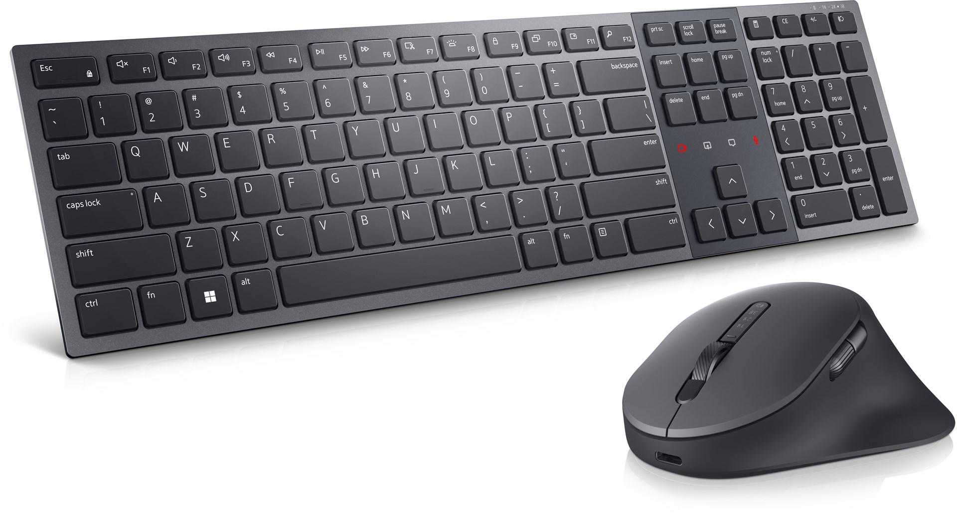 DELL Pro Premium samenwerkingstoetsenbord en muis - KM900 - VS internationaal (QWERTY)