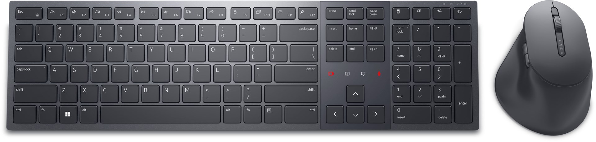 DELL Pro Premium samenwerkingstoetsenbord en muis - KM900 - VS internationaal (QWERTY)