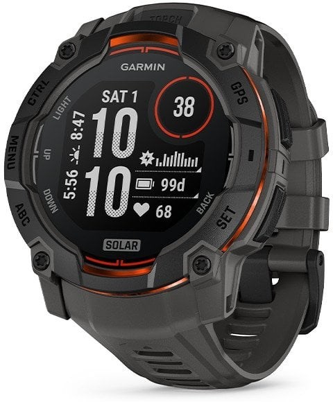 GARMIN Instinct 3 50mm SOLAR zwart smartwatch