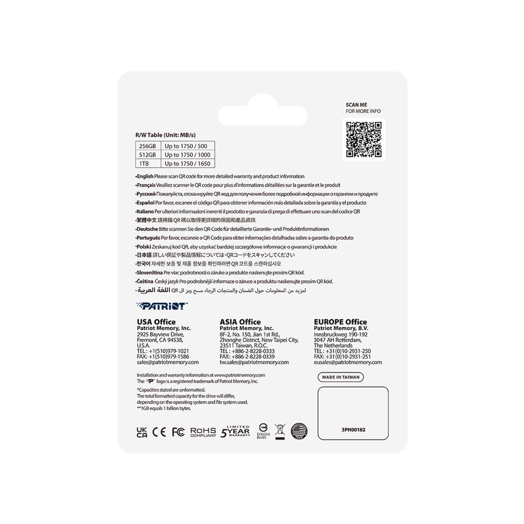 Geheugenkaart Patriot Memory EP CFexpress Type B 1TB 1750MB/s (PEF1TBEPAB)