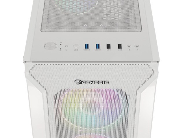 Genesis MIDI TOWER IRID 505 ARGB Wit NPC-1872