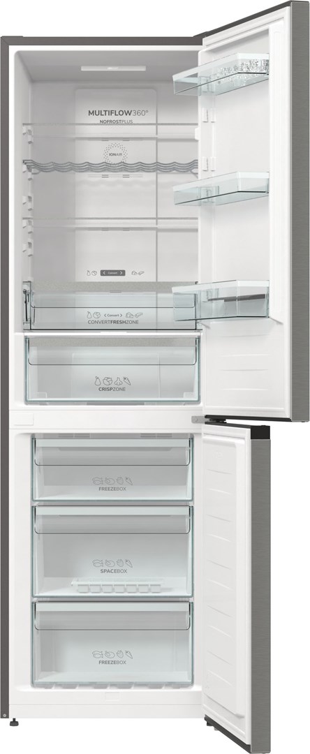 Gorenje NRK6192AXL4 koel-vriescombinatie Vrijstaand 300 l E Grijs
