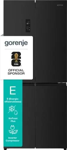 Gorenje NRM819E61BX amerikaanse koelkast Vrijstaand 460 l Zwart