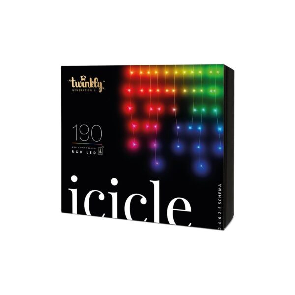 INTELLIGENTE LED IJSPEGELS TWINKLY 190 RGB 5X0,7M