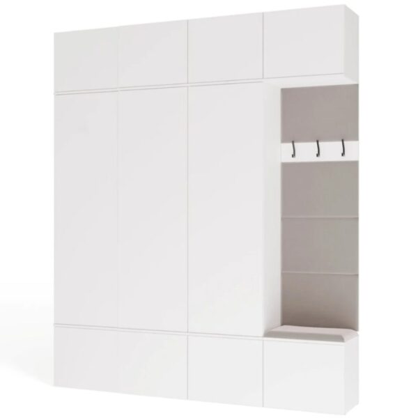 Kledingkast HAGA IV 3SZ1W Wit