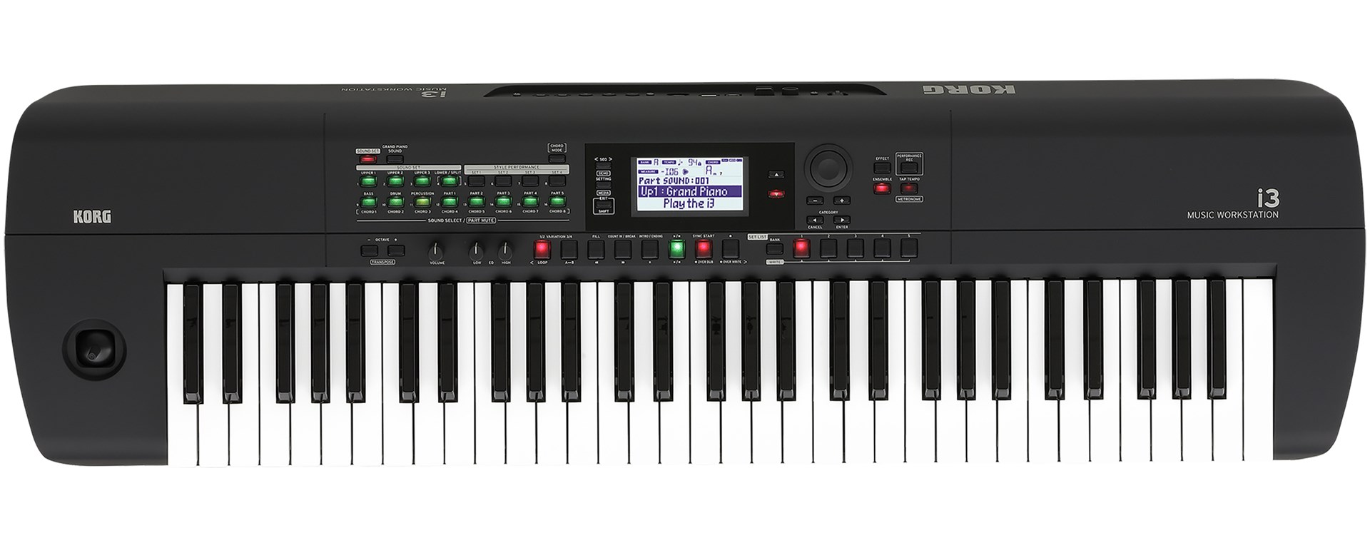 Korg i3 MIDI toetsenbord 61 toetsen USB Zwart