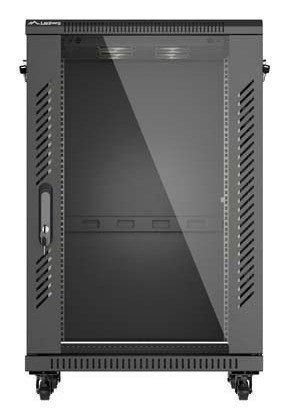 Lanberg FF01-6618-12B rack 18U Vrijstaande rek Zwart