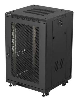 Lanberg FF01-6618-23B rack 18U Vrijstaande rek Zwart