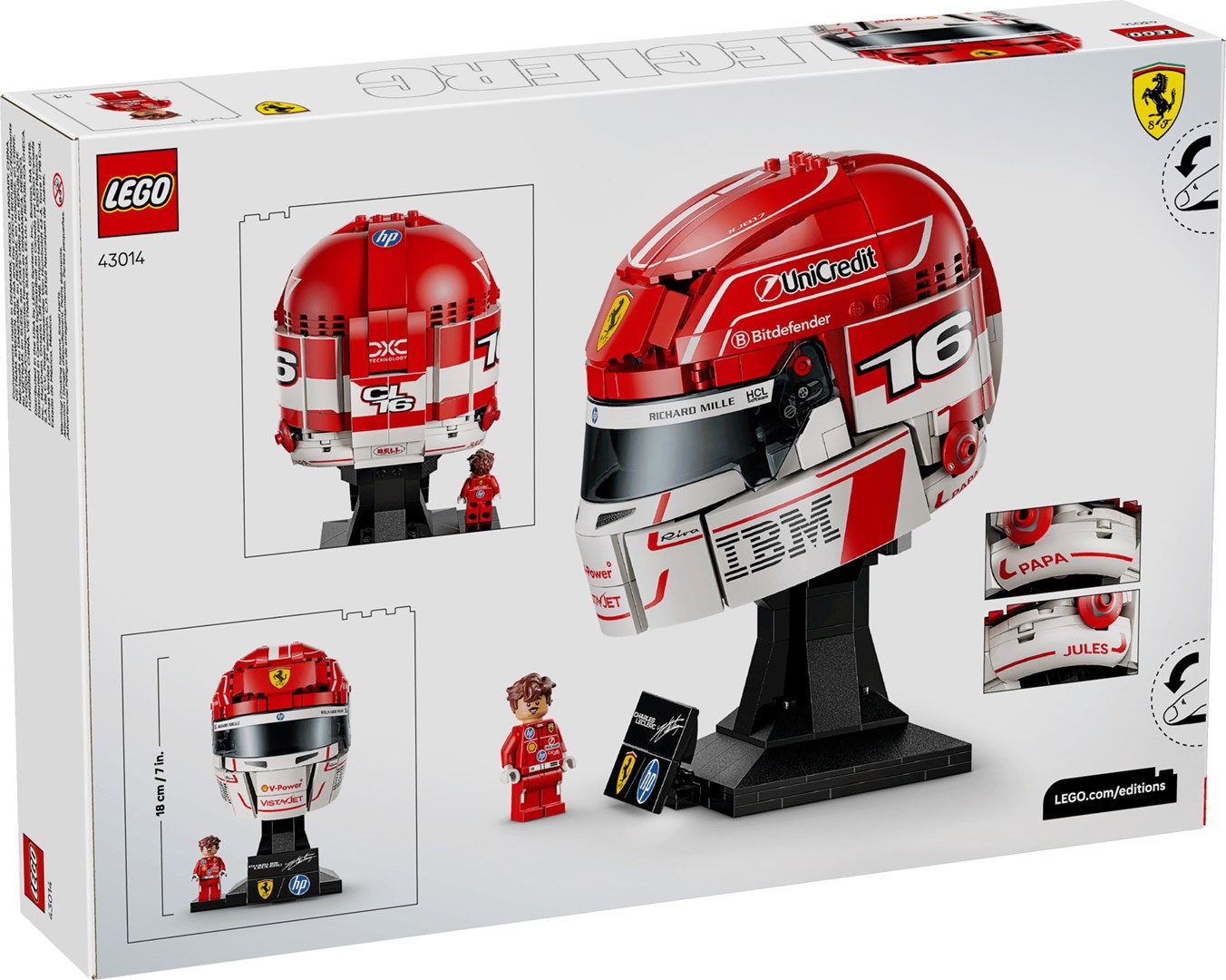 LEGO EDITIONS 43014 Scuderia Ferrari HP Charles Leclerc-helm