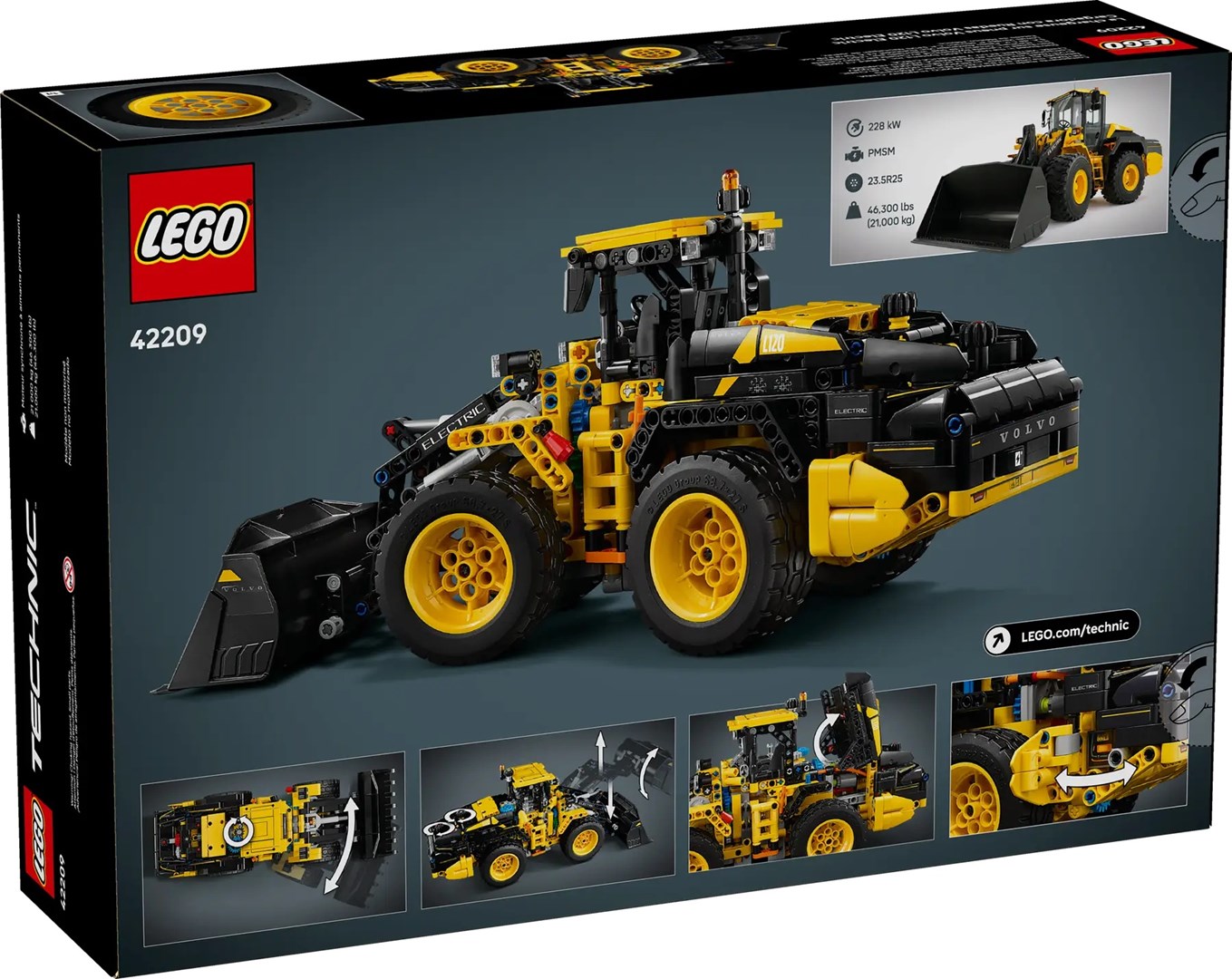 LEGO TECHNIC 42209 Volvo L120 elektrische wiellader