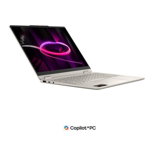 Lenovo Yoga 7a 2-in-1 14AGP11 Ryzen AI 7 445 14" WUXGA OLED-touchscreen 400 nits LBL glanzend 32 GB LPDDR5X-8000 SSD 512 Radeon 840M WiFi 7+BT camera 5 MP+IR 70 Wh Win11 Seashell
