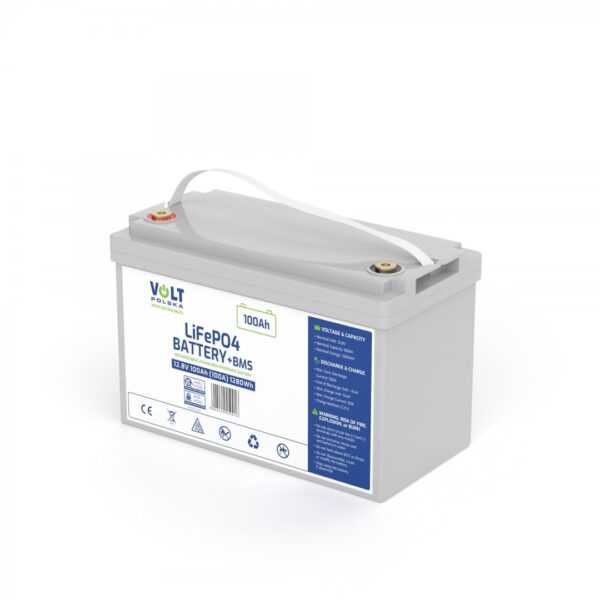 LiFePO4 12.8V 100Ah (100A) BATTERIJ + BMS UNATTACHED